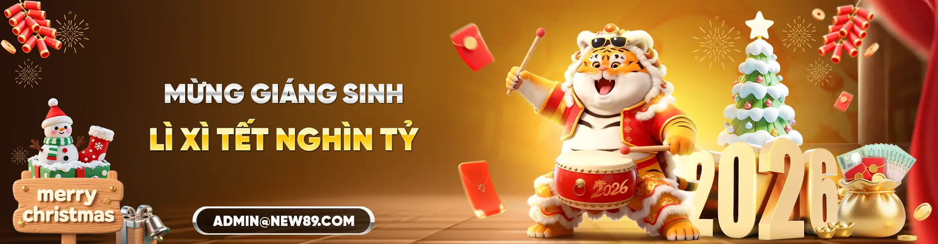 New88 mừng giáng sinh lì xì tết 2026